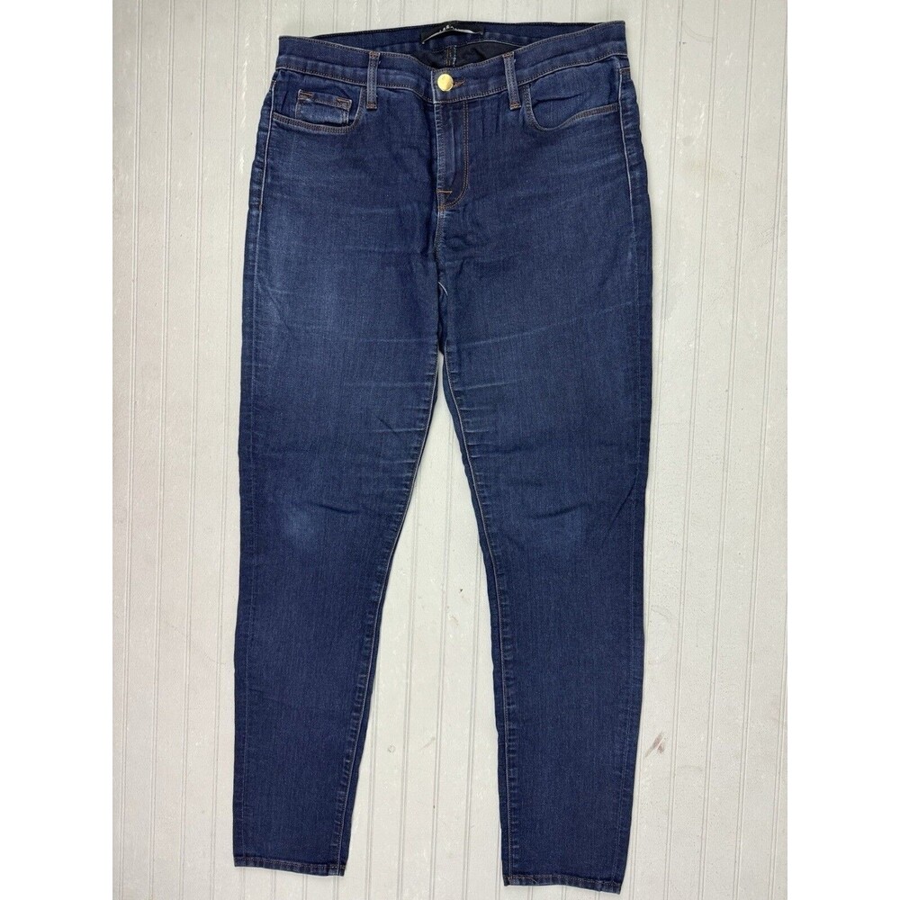 J Brand Size 29 Womens Jeans Skinny Leg Dark Ink Wash Mid Rise Stretch